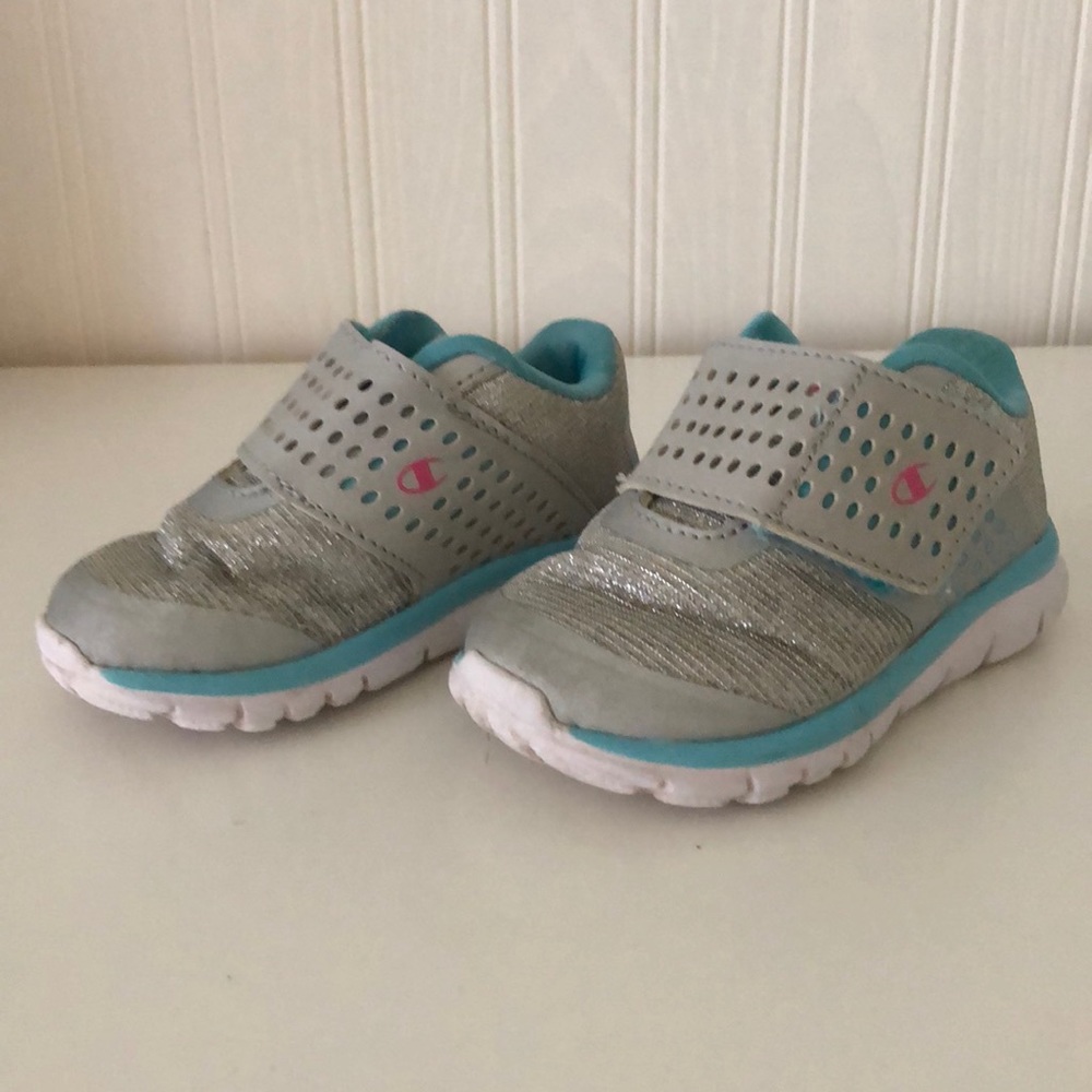 Champion silver sparkly toddler shoes